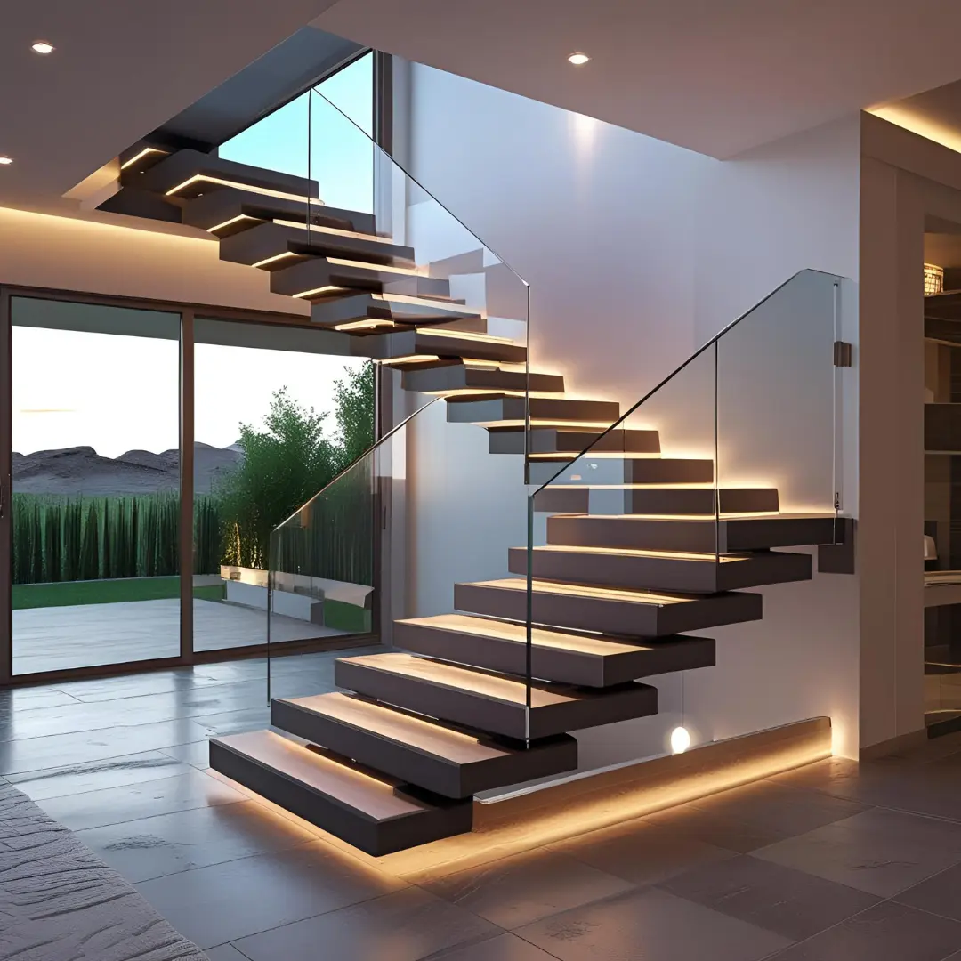 9 أفكار لتصميم درج داخلي للفلل مذهل | منتور للمقاولات العامة