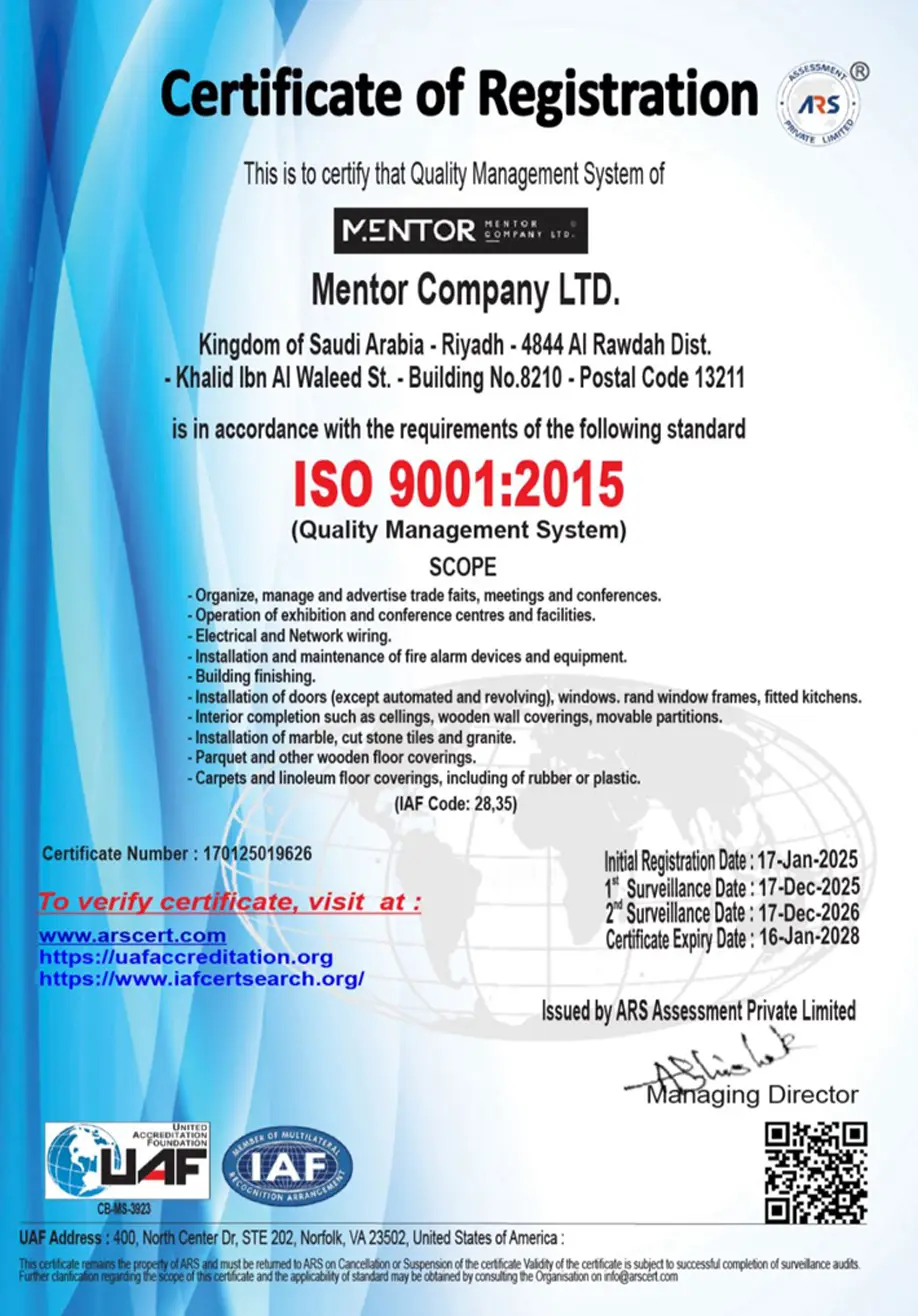 Certification mentor costruction