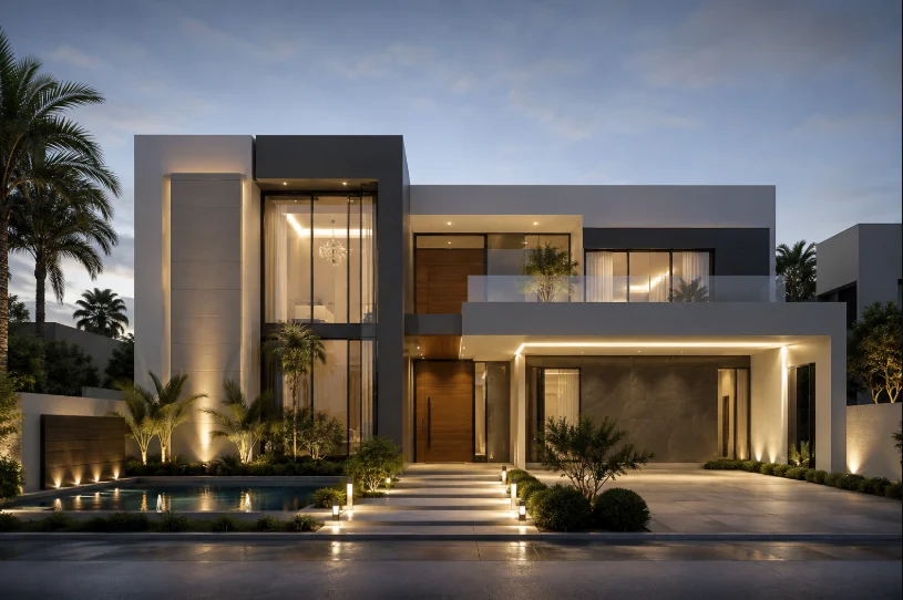تصميم واجهات فلل مودرن