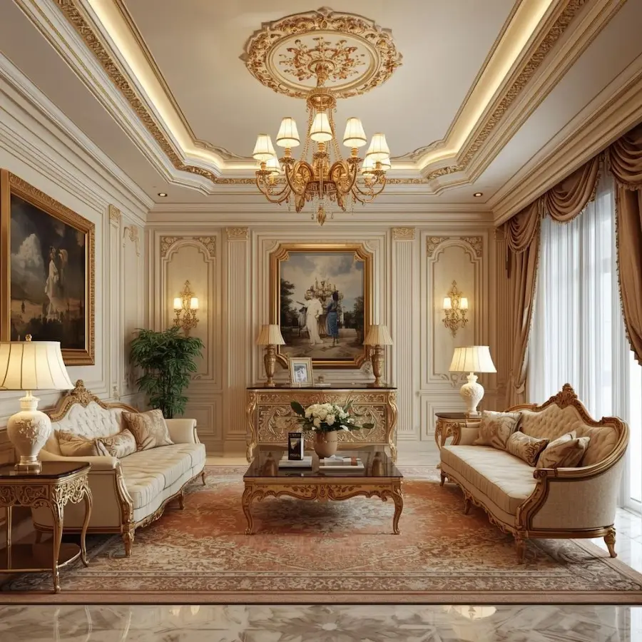 ديكورات صالات كلاسيك