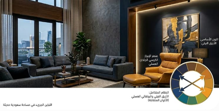 الالوان المتكاملة في التصميم الداخلي